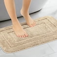 thumbnail image 2 of Unique Bargains Soft Absorbent Rug Non-Slip Plush Bath Mat for Bathroom Floor Khaki 20"x32", 2 of 7