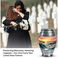 thumbnail image 4 of Painting Of Sunset Over Wave & OceanUrn For Ashes Adult Male, Cremation Urn For Women, Mini Urns For Ashes 3 Inch, Keepsake Urn For Human Ashes, Miniature Urns For Human Ashes, Metal Urns 2PCS, 4 of 5