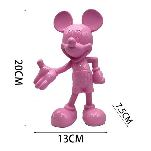 Colección de figuritas de Mickey Minnie Mouse, figurita de bienvenida, decoración de habitación de moda, modelo de adorno de juguete sencillo y moderno avanzadozhangyuxiang