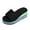 A-Black75, variant on Women's Sandals Single Band Wedge Slide Sandals Rainbow Layer EVA Platform Open Toe Non Cozy Beach Casual Slides