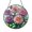 Acrylic 3.5 Inch, variant on Delicate Aster Bloom Artwork Stained Glass Style Window Hanging – Nature Decor