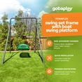 thumbnail image 2 of gobaplay Outdoor Swing Set Frame & gobaplay Boat Swing Platform Saucer, 2 of 10
