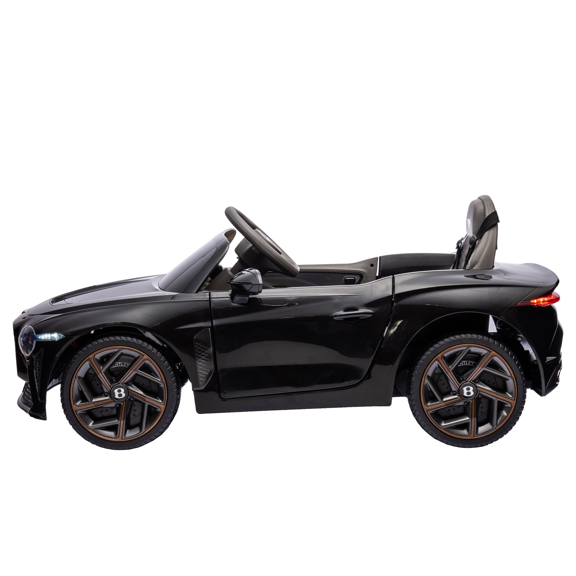 Resenkos Official Licensed Bentley Kids Ride on Car, 12V 7A Battery Powered Vehicle with Remote Control 3 Speeds MP3 USB, Black Resenkos Official Licensed Bentley Kids Ride on Car, 12V 7A Battery Powered Vehicle with Remote Control 3 Speeds MP3 USB, Black