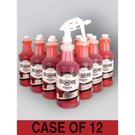 Full Bore Red Industrial Strength Degreaser, 32 oz- (CASE of 12 Spray Bottles)