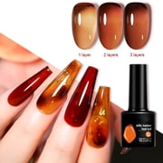 Kieccall Translucent Nail Polish, High End Nail Polish, Daily Dating Party Nail Art, 7ml