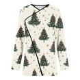 thumbnail image 5 of Roncen Christmas Floral Printed Cardigan Sweaters for Women - Casual Long Sleeve Open Front Lightweight Coat - Loose Fit Knit Sweater for Holiday Season Fashion Outerwear, 5 of 7
