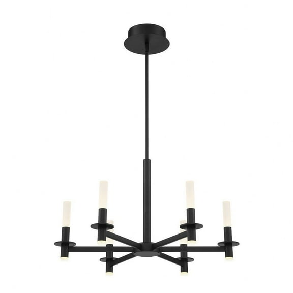 38440-021 Eurofase Lighting Torna - 228W 6 LED Chandelier in Transitional Style - 27.5 Inches Wide by 17.25 Inches High-Matte Black Finish