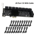 thumbnail image 3 of Tarjeta PCIE SATA de 12/16/20 puertos, tarjeta PCIe SATA 3.0 de 6 Gb, tarjeta de expansión de controlador PCIe a SATA, compatible con dispositivos SATA 3.0, 3 of 5