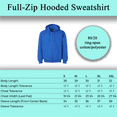 thumbnail image 2 of Gildan Softstyle Full-Zip Hooded Sweatshirt, Men's Fleece Pullover Royal Hoodie, 2XL, 2 of 5