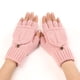 thumbnail image 1 of CAIROYAR Guantes de invierno cálidos y suaves y esponjosos con plumas para mujer C7X2, 1 of 7