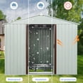 thumbnail image 6 of Outdoor Metal Storage Shed White, 6 of 8