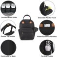 thumbnail image 2 of Baby Essentials ‘The Essential’ Multi-Pocket Mesh Padded Back Baby Diaper Bag Backpack with Insulated Bottle Pockets, Detachable Pacifier Pouch and Stroller Straps in Black, 2 of 7