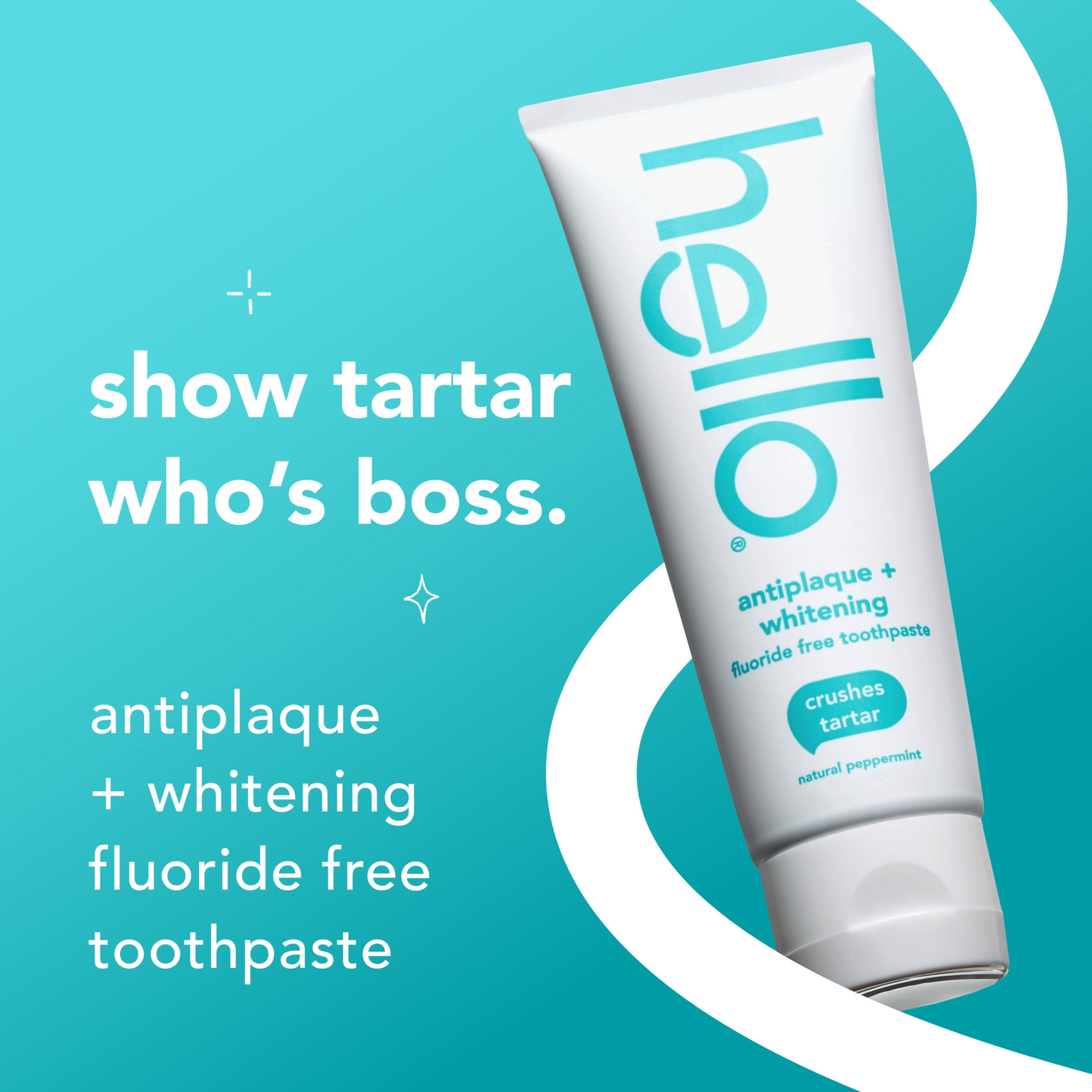hello Antiplaque and Whitening Fluoride Free Toothpaste, Natural Peppermint, 5 oz
