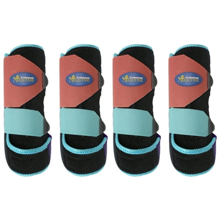 equine splint turquoise medicine boots horse professional medium sports