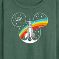 thumbnail image 3 of Mickey & Friends - Mickey Head Retro Space - Women's Lightweight French Terry Long Sleeve Shirt, 3 of 5