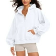 thumbnail image 2 of SHTXOZHI Zip Up Hoodies for Women Long Sleeve Hooded Sweatshirts Casual Jackets with Pockets, 2 of 8