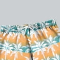 thumbnail image 4 of Boys Hawaiian Beach Shorts Summer Trendy Tropical Vacation Swim Trunks Drawstring Quick Dry Casual Holiday Shorts 7T, 4 of 6