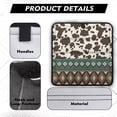 thumbnail image 4 of XYZCANDO Cow RV Skylight Cover Camper Skylight Window Cover RV Window Shade Foldable UV Rays Protection Camper Trailer Fan Vent Cover Sunshade Hook and Loop 16 " (L) x 16 " (W) Western Brown, 4 of 7