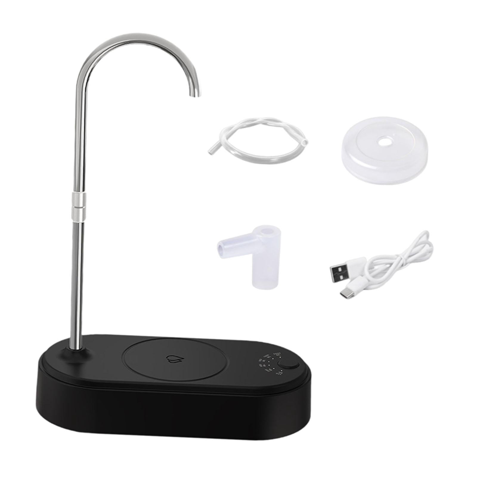CoudarTitie Desktop Water Dispenser Bottle Pump Rechargeable Easy to Use Water Jug Dispenser Black