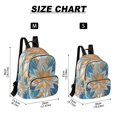 thumbnail image 3 of JIALIOU Mini Backpack Purse for Women Quilted Casual Daypack Small Travel Shoulder Bag, Orange Blue Floral Stained Glass, 3 of 7