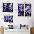 thumbnail image 4 of Designart "Photo of Whispering Violets II" Violets Framed Wall Art Set Of 2 - Purple Floral Gallery Wall Frame Set For Home Decor, 4 of 7
