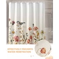 thumbnail image 6 of Fall Shower Curtain Sunflower Daisy Flower Bathroom Curtains with Hooks, Waterproof Fabric Orange Autumn Leaves Plant Thanksgiving Bath Shower Curtains Set for Bathroom Bathtubs Decor 36x72 Inch, 6 of 7
