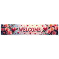 thumbnail image 2 of Welcome Banner Backdrop Decorative Pink Bows Romantic Valentines Day Hearts String Lights Party Wedding Anniversary Celebration Photo Props Poster Background, 2 of 4