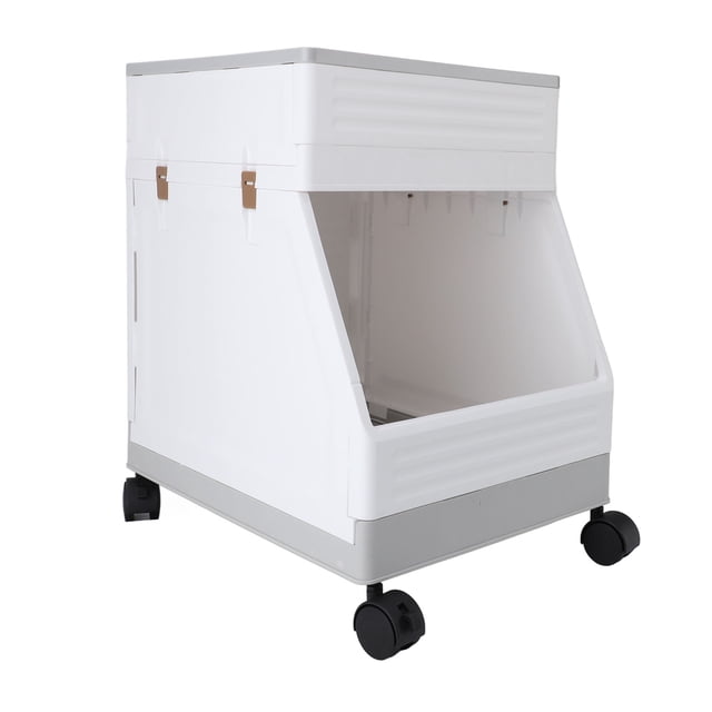 Carrito de Servicios Públicos, Carrito de Almacenamiento Móvil de Doble Capa, UNA Capacidad de Carga Fuerte de Carga Multifuncional Con 4 Ruedas para Sala de Estar