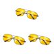 thumbnail image 4 of Minnieouse Gafas de conducción Gafas de sol con almohadilla nasal de silicona resistente a los arañazos ajustable Gafas protectoras retro Alta claridad Type1 NO1 Minnieouse CBP432957, 4 of 6