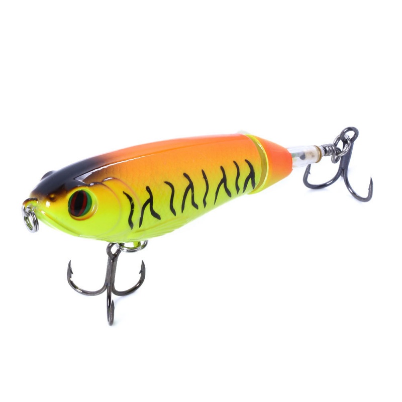 9cm/17g Whopper Popper Topwater Fishing Lure Artificial Hard Bait 3D