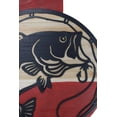 thumbnail image 6 of Bobber Shaped MDF Wood Fishing Line Rod Hook and Fish Wall Decor Plaque 14.75"H, 6 of 8