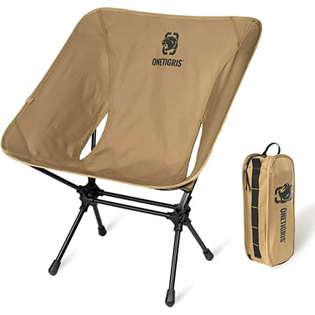 Merchandiser Afkeer richting OneTigris Camping Chair Backpacking , 330 lbs Capacity, Heavy Duty Compact  Portable Folding Chair for Camping Hiking Gardening Travel Beach Picnic  Lightweight - Walmart.com