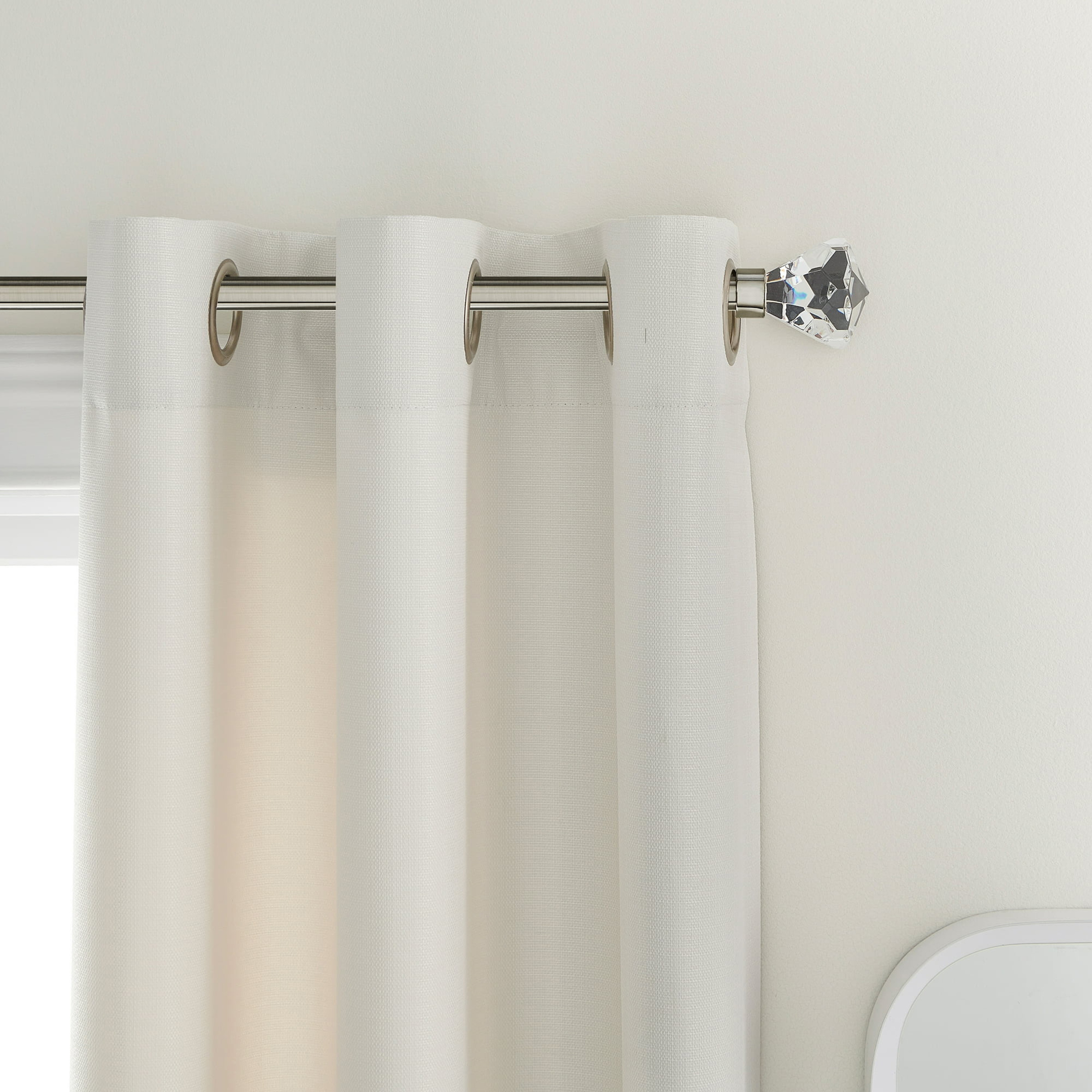 Mainstays Adjustable Curtain Rod, 30-84 Inches, Nickel photo 3
