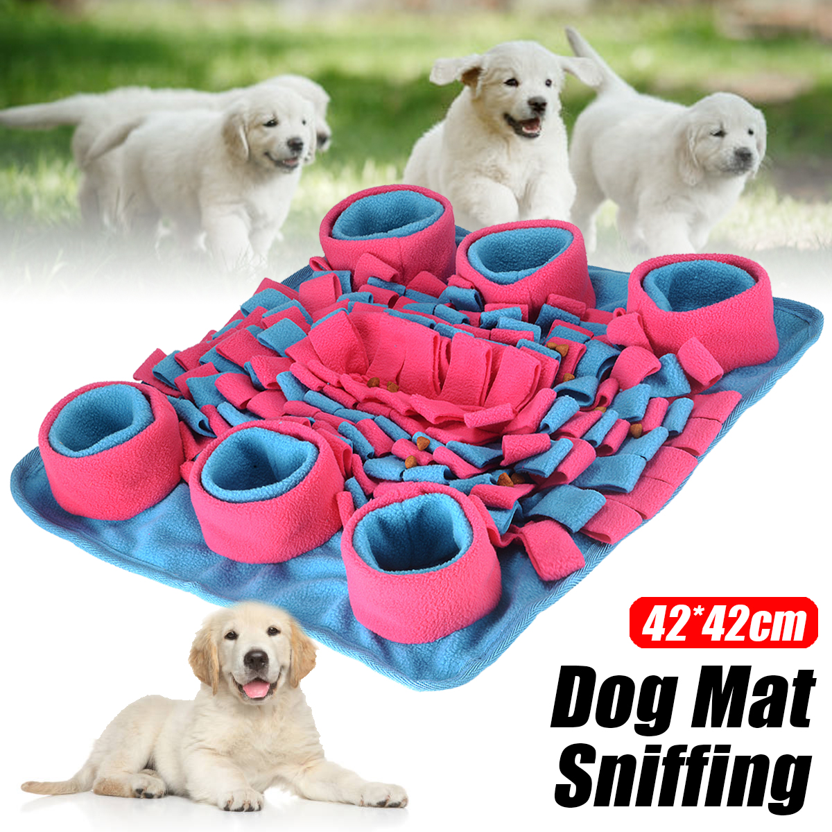 Dog Snuffle Mat Pet Toy Sniffing Training Pad Activity Blanket Feeding