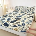 thumbnail image 3 of Castle Fairy Plants Leaves Twin Sheet Sets for Female Men,Flower Butterfly Bedding, 3 of 7