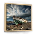 thumbnail image 2 of Designart "Simplistic Seaside Boat Panorama" Coastal Boat Floater Framed Canvas Prints, 2 of 5
