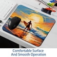 thumbnail image 6 of Surf Square Non-Slip Rubber Bottom Printed Desk Mat Mousepad for Office and Gaming - 8.3x9.8 Inch, 6 of 6