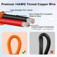 thumbnail image 7 of 12V/24V DC Power Extension Cable with Cigarette Lighter Plug 6FT – Heavy Duty 14AWG Cable with DC7909 Plug & DC8020 Adapter for Power Stations, Trucks, RVs, Fridges and More, 7 of 7