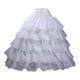thumbnail image 1 of Enagua De Boda Con Cintura Elástica, Enaguas Para Fiesta, Color Blanco, 4 Aros Sunnimix Enaguas Crinolina, 1 of 5