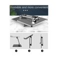 thumbnail image 4 of Soporte de tableta de aleación de aluminio Yashi para iPad ajuste de Ángulo alto multifuncional gris, 4 of 5