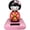 pink, variant on Jiibva Kimono Doll Car Ornament Solar Powered Car Interior Decor Nodding Japanese Doll Design Gift for Home Decor