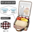thumbnail image 4 of Flower Insulated Lunch Bag Box Men Reusable Lunch Tote Bag Fit Most Bento Boxes Lunch Box Containers School Beach, 4 of 6