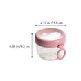 thumbnail image 2 of FRCOLOR 1 Set Portable Mini Salad Bowl in Transparent Color, 2 of 8