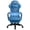 Blue, variant on HLDIRECT Gaming Chair with Massager Lumbar Support, Ergonomics Computer Chair with Headrest, Black