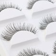 thumbnail image 3 of Teissuly 5 Pairs Thick Long Party False Eyelashes Black Band Fake Eye Lashes, 3 of 3