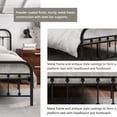 thumbnail image 6 of EvinTer Platform Metal Twin Bed Frame, Suitable for All Ages, Black, 6 of 6