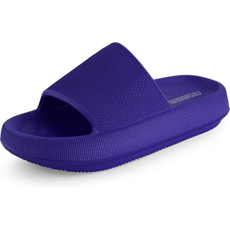 

CUSHIONAIRE Women s Feather recovery slide sandals with +Comfort