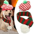 thumbnail image 4 of Pet Scarf Kit, Skin Friendly Easy To Wear Adorable Easy To Clean Dog Hat And Scarf Set  For Christmas For Small Medium Large Dogs For Pet For Cat Dog, 4 of 8