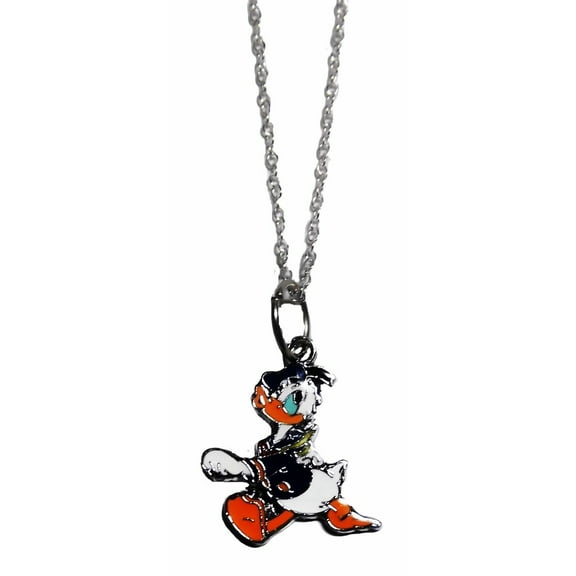 Donald Duck Whistling Metal/ Enamel Pendant Necklace