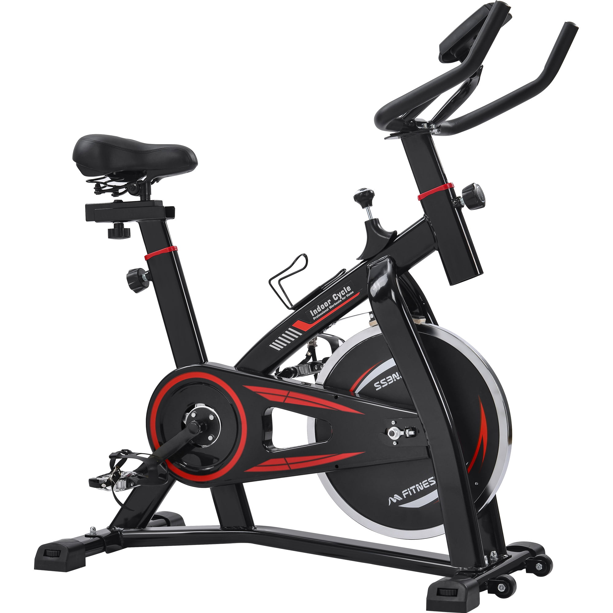 New Pro Bike Exercise Adjustable Indoor Cycle Fitness Workout Machine Flywheel 